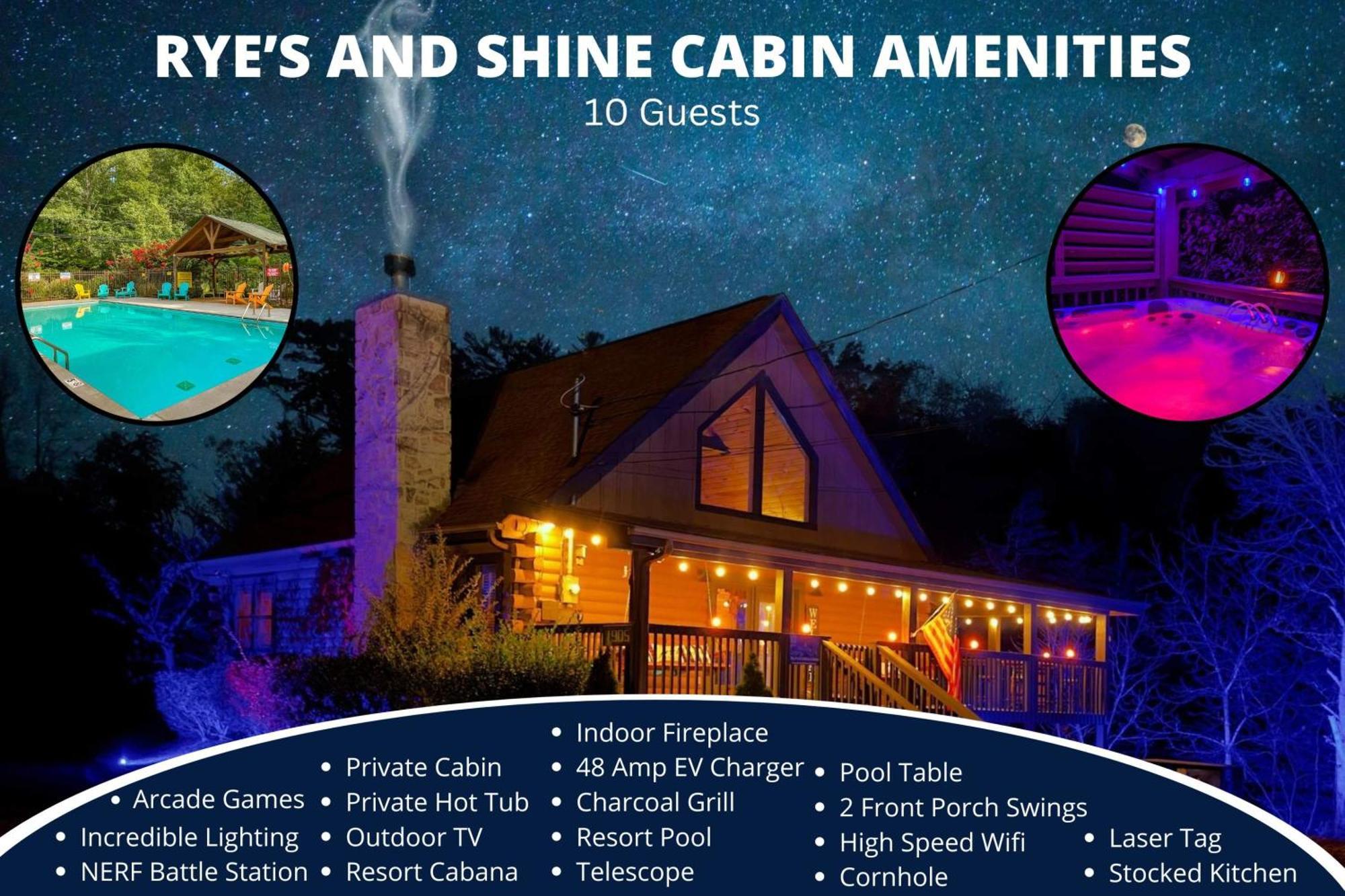 Ryes And Shine Bootlegger'S Cabin! Hot Tub* Pool* Arcade* Billiards *Ev * Pet Friendly Sevierville Buitenkant foto